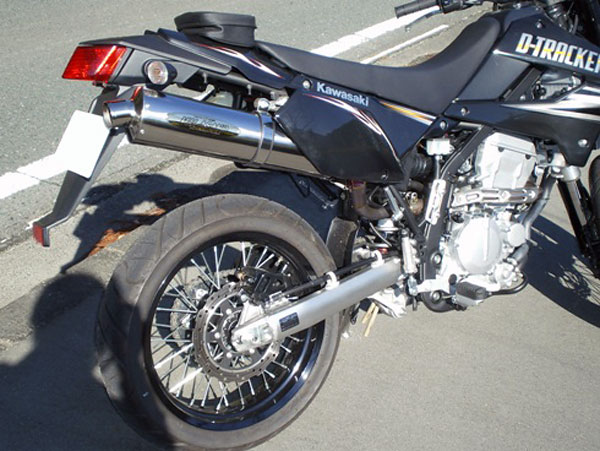 Dトラッカー KLX250 サイレンサーマフラー K308 カワサキ 純正  バイク 部品 極上品 コケキズ無し 修復素材に ノーマル戻しに 保護被膜付 車検 Genuine:22009620